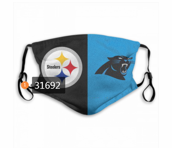 2020 NFL Pittsburgh Steelers 26027 Dust mask with filter